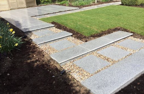 Recently completed garden in Long Bennington